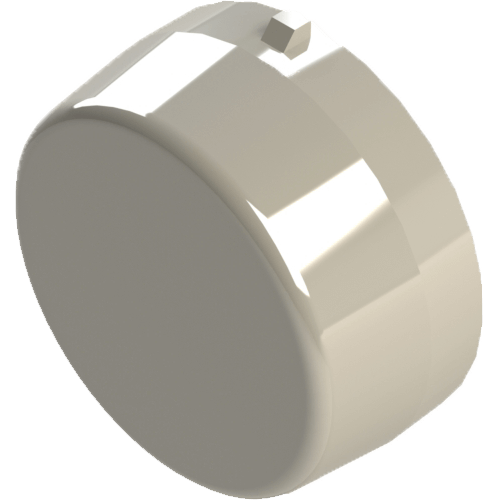 end cap for plastic mounted bearing blocks