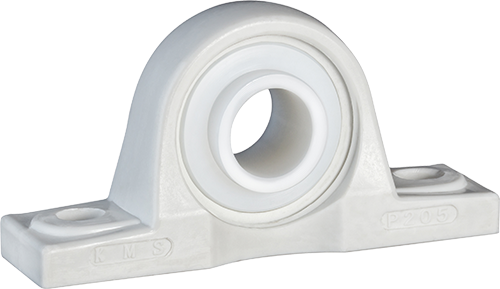 plastic pillow block with UHMW insert bearing