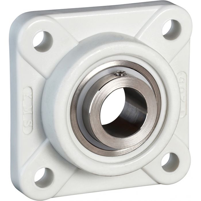 UCFPL201 12mm Thermoplastic Flange Four Bolt Mounted Ball Bearings 17719 