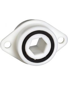 1131, 2 Hole Flange, Integrated Hex Bore, Double Row Ball Bearing - 1/2" Hex x 1.265" x 0.918"